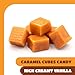 Caramel Candy - 2 Pound Pack 150 Count - Classic Caramels Individually Wrapped - Creamy Chewy Candy for Office Bowls, Gifting, Snacking & Baking - Vanilla Cubes