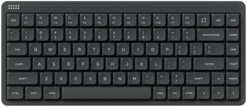 NuPhy Node75 Wireless Mechanical Keyboard, 75% Hot Swappable Custom Low Profile Keyboard, 84 Keys Computer Gaming Keyboards, Supports Touch Gestures, PBT Keycaps, RGB Backlit, Bluetooth/2.4GHz/USB-C