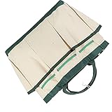 Generic Large Capacity Garden Tote Bag, Portable Tool Storage with 9 Pockets for Gardening, Wear Oxford Cloth with Elastic Fixing Band, for Multiple Tools