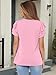 ANRABESS Womens Tops Dressy Casual Ruffle Short Sleeve V Neck Blouses Summer Button Down Business Work Elegant Shirts Light Pink X-Large