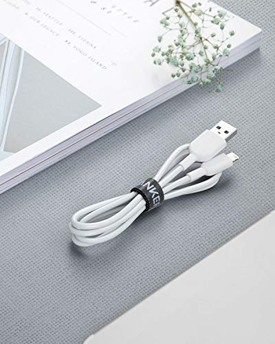 Image of Anker Powerline II Lightning Cable,Apple MFi Certified,USB Charging /Sync Lightning Cord Compatible with iPhone 11 Series /SE /Xs /XR,and More (3, White, 3FT*3)