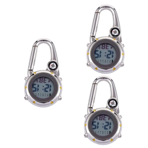 Gousset de montre de poche en acier inoxydable jaune avec boussole intégrée