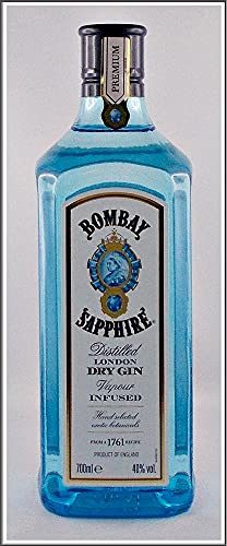Geschenk Bombay Sapphire London Dry Gin + 2 Cocktailgläser + 2 Trinkhalme aus Glas – Bild 3