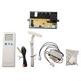 Juego de tablero y panel de sistema de control de CA con accesorios para aire acondicionado con velocidades de ventilador ajustables y función de sueño para mejorar la experiencia de refrigeración