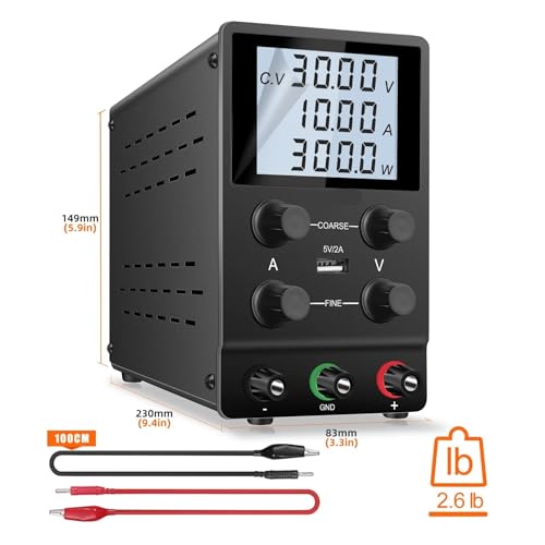 Alimentation CC variable 0-30 V pour réparations électroniques et charge de batterie