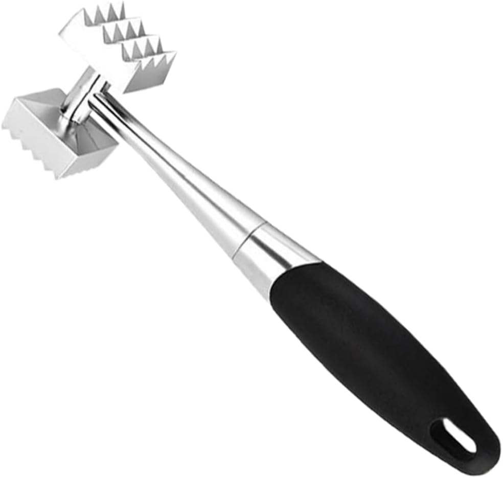 Home Zinc Alloy Meat Tenderizer Double-sided Mallet Tool for Kitchen Steak Hammer Tenderiser Hammer Easy to Use