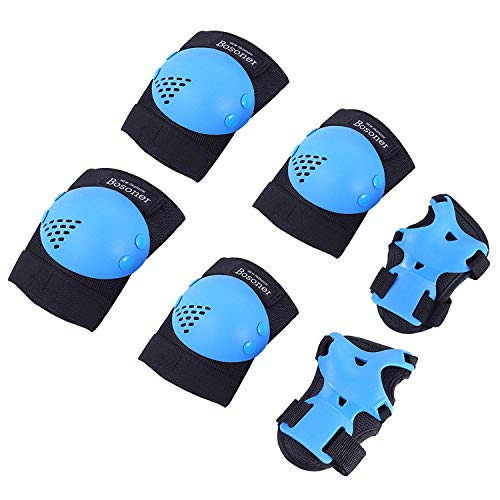 BOSONER Kids/Youth Knee Pad Elbow Pads for Roller Skates Cycling BMX Bike Skateboard