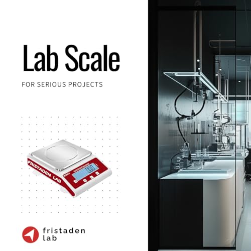 Fristaden Lab Scale | 15 kg x 0.1 g | USA Company - Large Digital Lab Balance with Professional Load Cell, Metal Support Structure & Thorough Calibration - Use as a Scientific or Chemistry Scale.