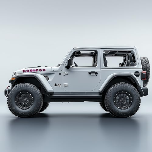 Image of customTAYLOR33 High Intensity Reflective Custom Text Decals for Jeep Hood, Set of 2