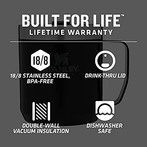 Stanley The Legendary Camp Mug 12Oz Matte Black #TOP1