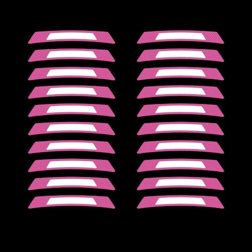 Image of 20PCS Strong Reflective Car Wheel Hub Stickers for Cars Helmet Night Safety Warning Reflective Stripe Decals Auto Truck Motorcycle Bicycle Wheels Rim Reflective Stickers (Purple)