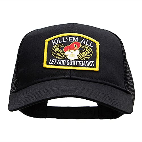 e4Hats.com Skull and Choppers Embroidered Military Patched Mesh Cap - Kill OSFM