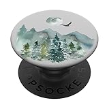 Great Gate Designs Mountain Scape PopSockets Adhesive PopGrip for iPhone 11, Black
