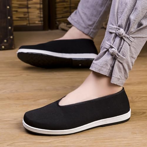Slip-on Chinese Traditional Tai Chi Shoes, Kung Fu Old Beijing Shoes, Martial Arts Shoes, Canvas Shoes for Men and Women, Chinese Style4