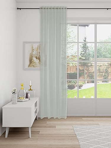 Cortina lisa Homing decorativa: alta costura textil con estampado moderno 2