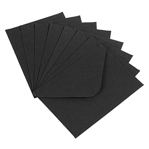 Mini enveloppes pour cartes cadeaux PATIKIL papier noir lot 100