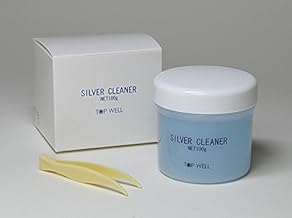 Topwell Silver Cleaner Liquid, Large Capacity, 3.5 oz (100 g), Polishing Liquid, Silver Care, Tweezers, Silver Stain Remover, Silver Cleaner