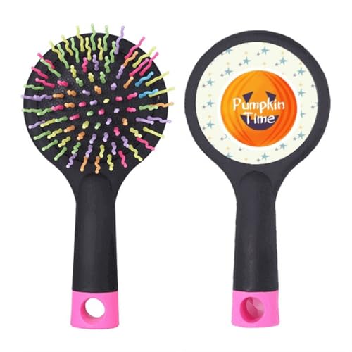 Brosse à cheveux démêlante citrouille pour la routine du matin d'Halloween