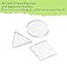 Gel Press Petites Monoprinting Plates 3 Piece - Circle Triangle Square - for Printmaking, Scrapbooking, Paper Crafts, Home Decor and More - 10812-CIR