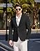 COOFANDY Mens Casual Blazer Suit Jacket Slim Fit Fashion Lightweight Sport Coats, Black, Large