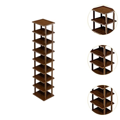 Étagère à chaussures gain de place avec structure verticale compacte à 9 étages - 2