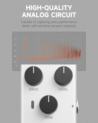 Donner EMBARK 05 Overdrive Guitar Pedal, DIY Shell, Electric Guitar, Tube Screamer, Analog Guitar Effect Pedal, True Bypass - image 5