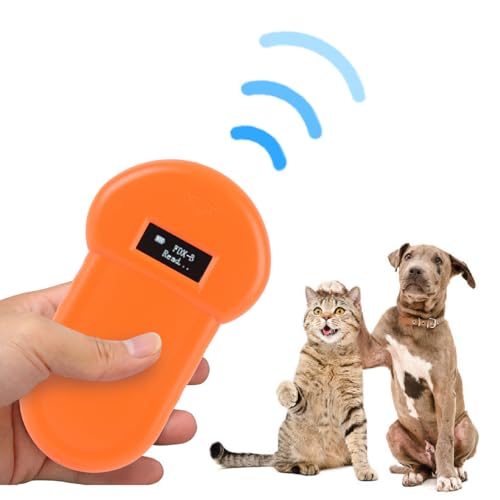 Scanner Portátil de Chip de Animais, RFID RFID Microchip Reader 134.2kHz, Suporta Fdxb para Cães Gat