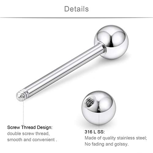 Scerring 14G Nipple Rings Stainless Steel Nipplerings Cz Heart Tongue Shield Barbell Rings Retainer Body Piercing Jewelry For Women 9/16Inch 11 Pairs Silver #TOP1