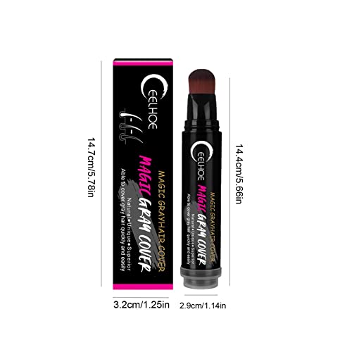 Caneta de cor de cabelo temporária,Cobrir cabelos grisalhos Retocar Stick Shading Raízes de cabelos