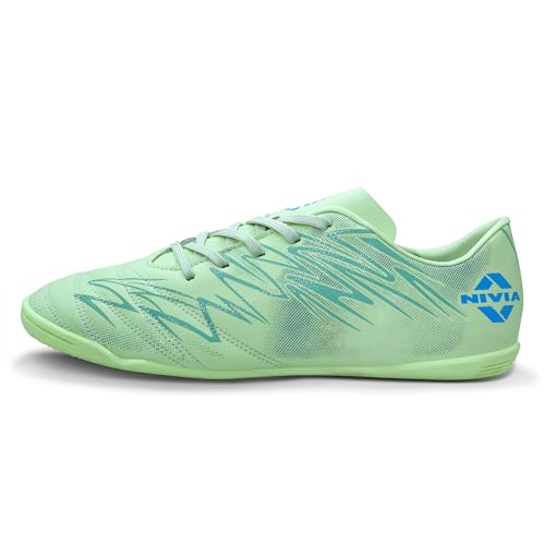 Image of Nivia Encounter 11.0 Futsal Shoes for Men, Indoor Football Shoes with Non-Marking Rubber Sole, Durable Synthetic Upper, Cushioned Insole, Enhanced Grip & Control for Training and Match Play