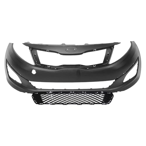 FitParts Compatible With Kia Optima 2014-2015 Front Bumper Cover & Grille Kit. EX LX, W/Fog Light Holes 865112T500 865614C500 KI1000169