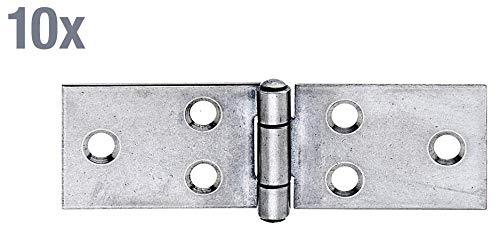 Hinge with Riveted Stainless-Steel Pin 32 x 101 mm / 10 STK. Material: Edelstahl, Stainless Steel - Image 2