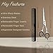 OCBA professional Hairdressing Scissor Sharp Hair Cutting Scissors for Barbers Hairdressers & Stylists Beard & haircut Scissors for Men & Women