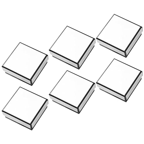 TINEASUR 6pezzi Scatola Regalo Per Anelli Collane e Orecchini Contenitore Portagioielli in Spugna Organizzatore Per Presentazioni e Conservazione Di Gioielli