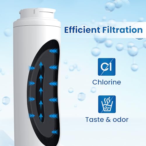 Image of GOLDEN ICEPURE RWF0900A Replacement for MAYTAG UKF8001, Whirlpool Filter 4 EveryDrop EDR4RXD1, KRFC300ESS01, 46-9006, PUR Puriclean II Replacement Water Filter 4PACK