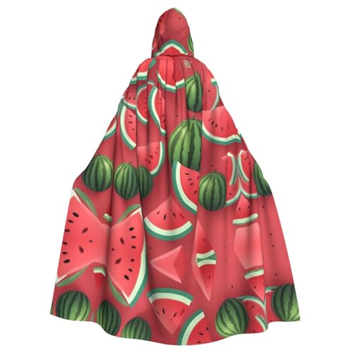 Cape à capuche adulte motif pastèque pour briser la monotonie des tenues de soirée