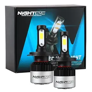 Air Wink 2 YEAR WARRANTY Geniune Hi/Lo 9000LM 6500K 72 W LED Automotive Headlight Bulbs Auto Conversion Driving Lamp (Cool White light) (H4) (H7)