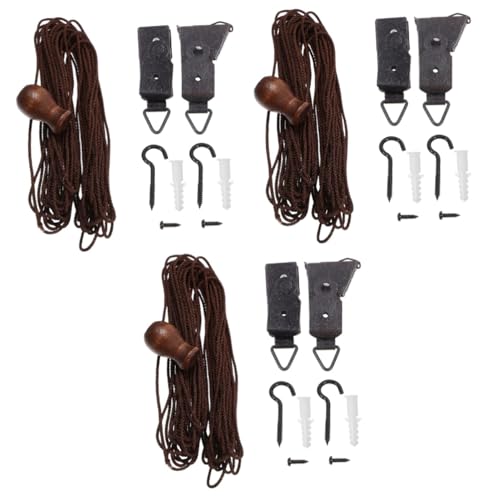 DOITOOL 3 Set Di Accessori Per Tende In Bambù Clip Per Parabrezza Da Soffitto Per Tapparelle Tende Oscuranti Trasparenti Per Auto Romane Complete Senza Perline Per Finestra