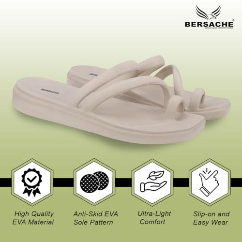Image of BERSACHE Extra Soft Classic Casual CHAPPAL with Regular wear with Ultra Soft & Flexibility Technology Flip-flops for Women 's