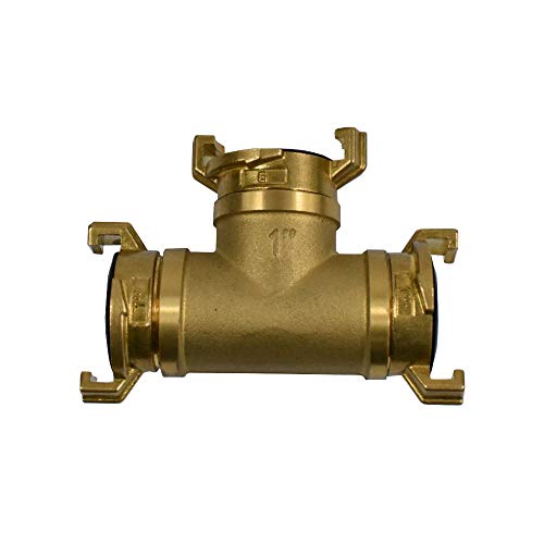 Preisvergleich Produktbild Messing T-Stück 3x1" IG + 3x Messing Gewindestück 1" AG