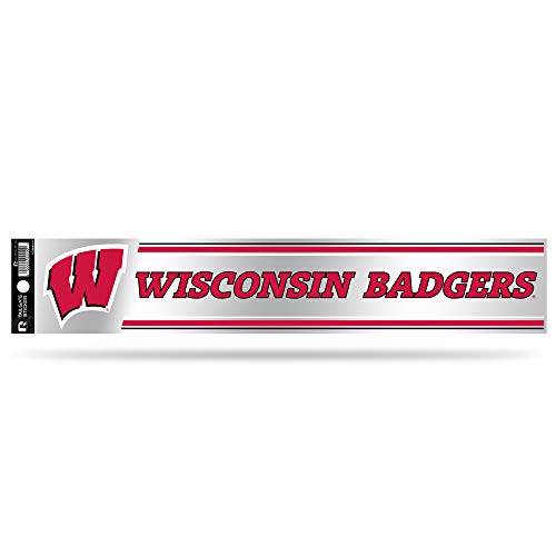 Rico Industries NCAA Wisconsin Badgers Tailgate Sticker, 3 x 17-inches