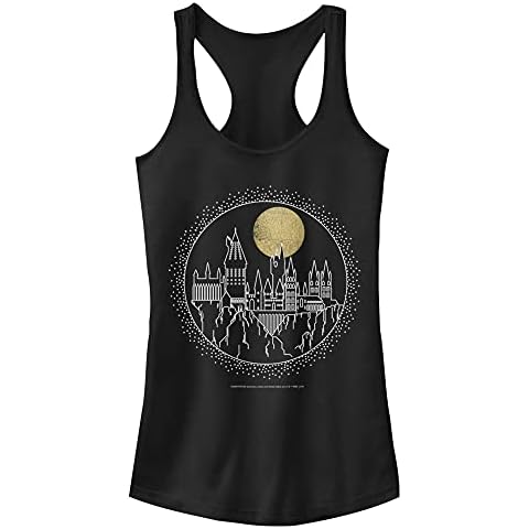 Women's Hogwarts Line Art T-Shirt, Black Cover