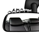 RAPUDA Cute Soot Sprites,35 Pcs Automotive Interior Decoration Accessories for Car Rearview Mirror and Dashboard,Cute Anime Decor for Home Garden Office,Funny Ornament Gifts(Black)