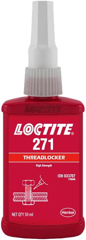 Loctite Threadlocker Red 271 locks, seals threaded fasteners ...