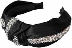 ブラックラインストーンヘアバンドセット マルチラインストーンフリンジ付きヘッドチェーン 本体