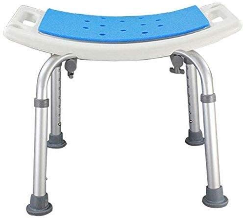 Tabouret de douche réglable en aluminium - Siège de bain antidérapant 150 kg