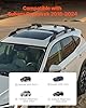 VEVOR Roof Rack Cross Bars, 200 LBS Load Capacity, Compatible with Subaru Crosstrek 2018-2024, Heavy Duty Aluminum Crossbar Racks, Roof Rail Rooftop Cargo Bar for Kayak, Bike, Luggage, Snowboard