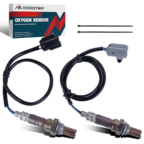 EVERESTWAY 234-4076 234-4078 Oxygen Sensor Upstream or Downstream Compatible with 1996-1999 Jeep Cherokee TJ Wrangler/Dodge Dakota Replacement 2PCS
