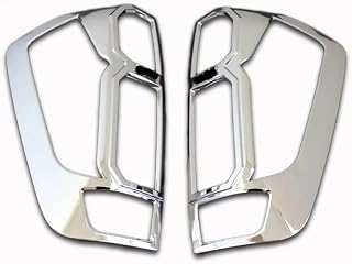 Tail Light Trim Compatible For Nissan Navara Np300 2014 2015 2016 2017 2018 2019 Pick Up Accessories Rear Lamp Cover Compatible For Nissan Frontier(CHROME)