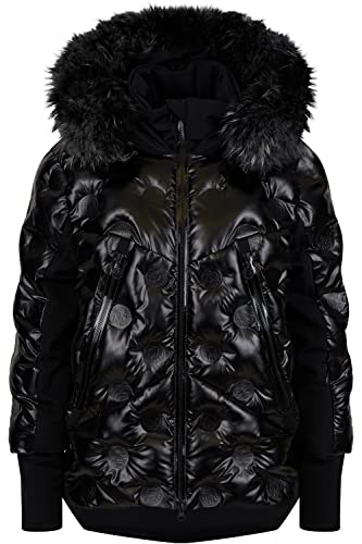 Sportalm Ski Jacke Unity mit Kapuze und Pelzbesatz, Farbe:schwarz,...